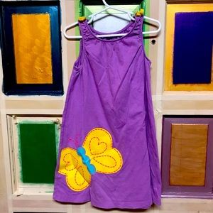 Size 5 Lil Girls Purple Summer Dress
